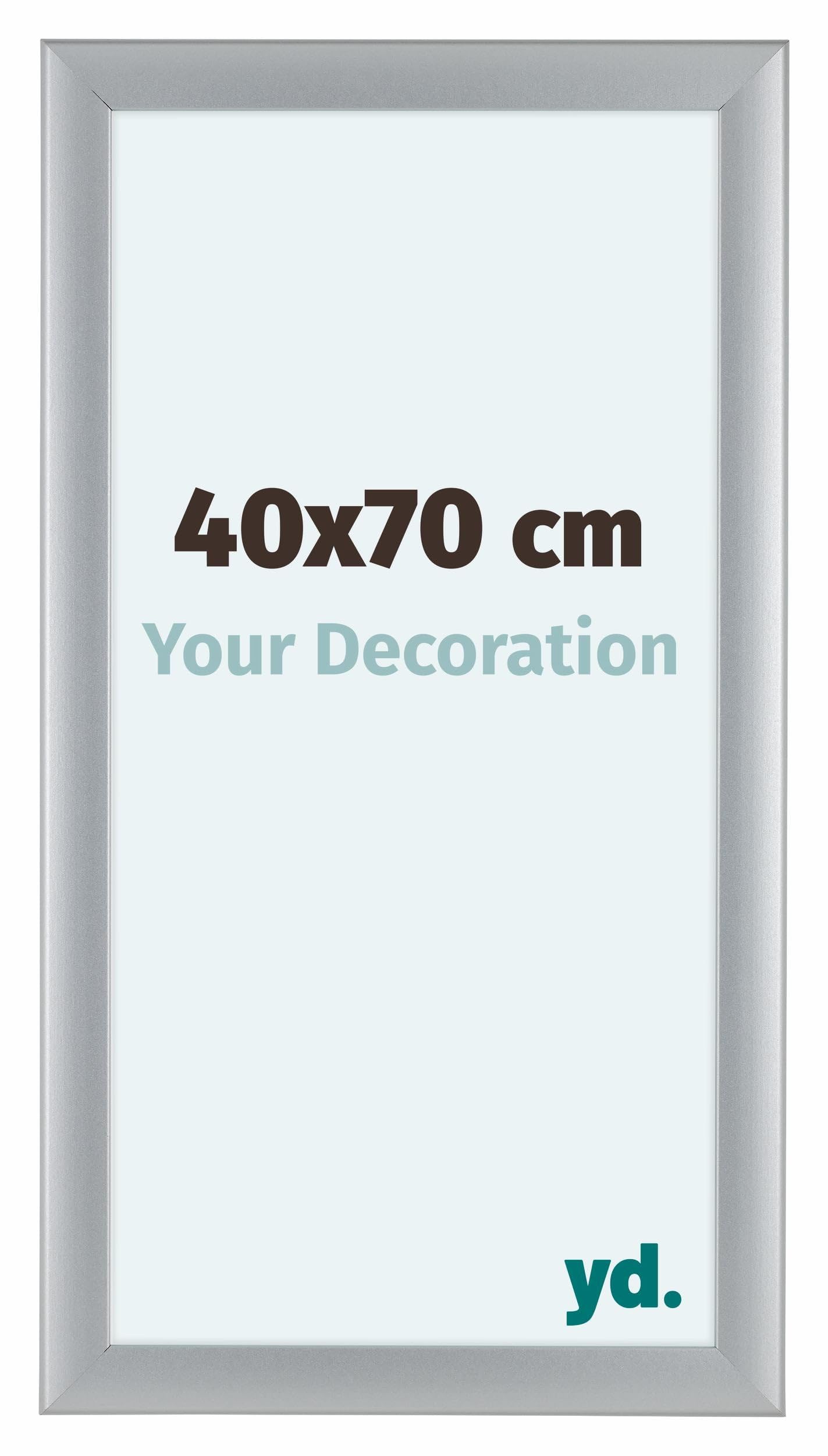 Your Decoration - Picture Frame 40x70 cm - Silver Matte - Decorative Wall Frame in MDF with Antireflection - Frame 40x70 - Como