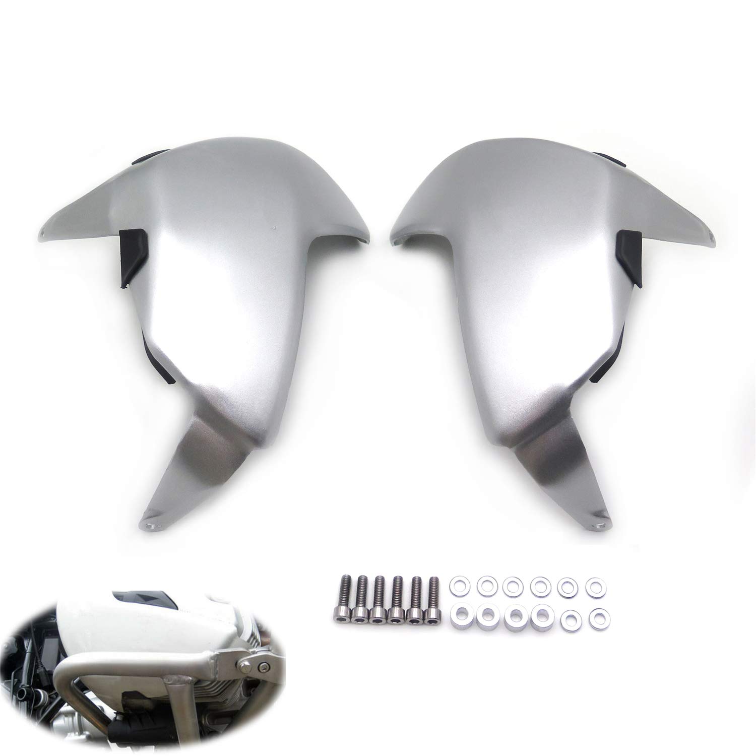 HTTMT- Chrome Motorcycle Engine Guard Extension Compatible with 2005-2011 R1200Gsa 1200Gs R 1200 Gsa
