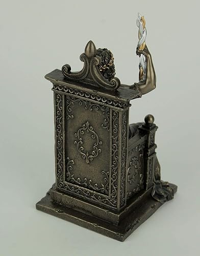 Miniatura 3 de Veronese Design Zeus de 8,1 pulgadas sosteniendo Thunderbolt en el trono griego romano dios bronce antiguo acabado Olympia estatua