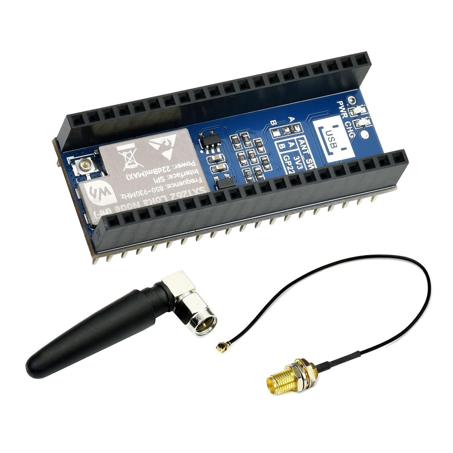 Amazon.com: Waveshare Pico SX1262 LoRa Node Module, Compatible