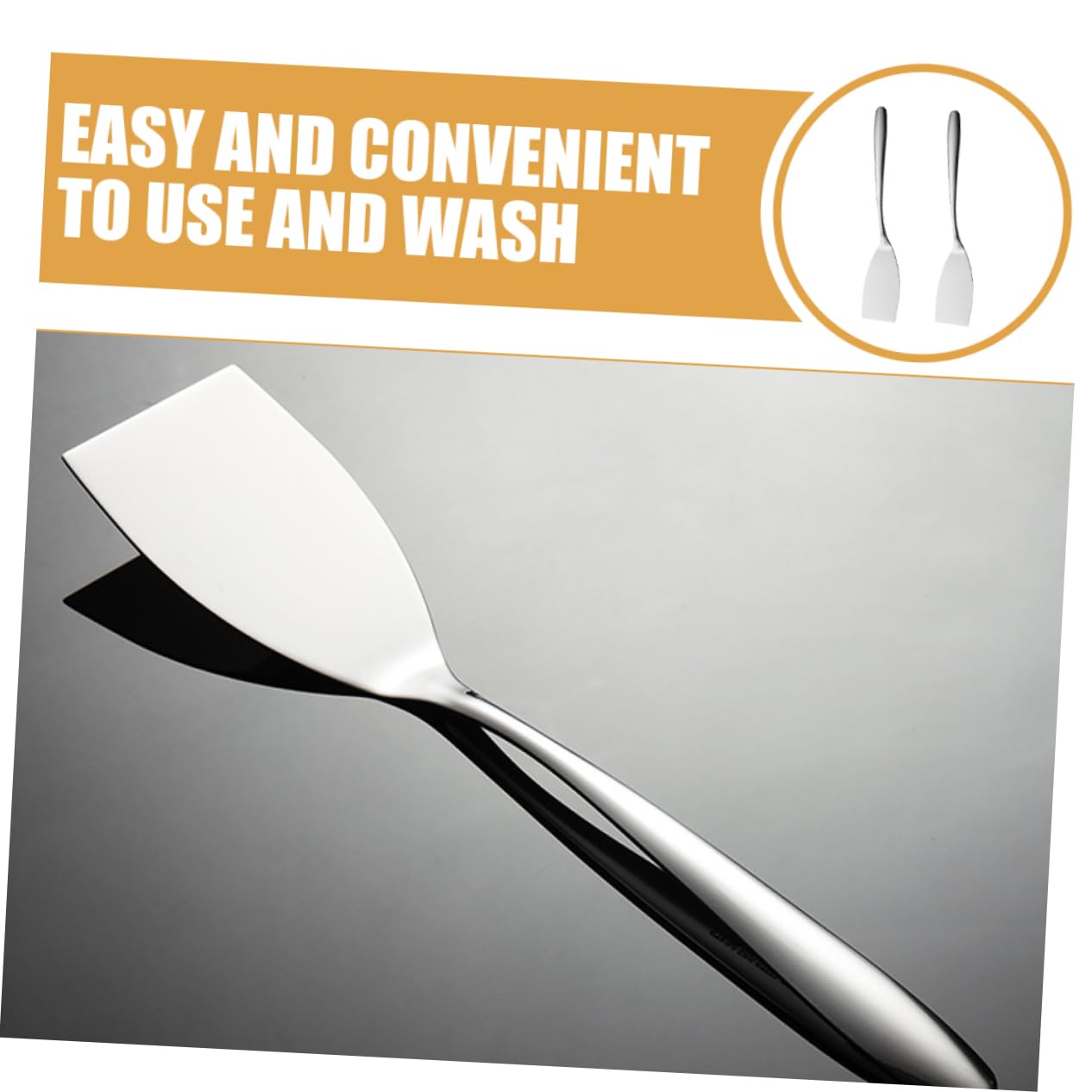 POPETPOP Juego De 3 Espátulas Portátiles De Acero Inoxidable Para Herramienta De Cocina Multifuncional Sartén Pala Para Barbacoa Accesorio De Cocina 2 Piezas X 3