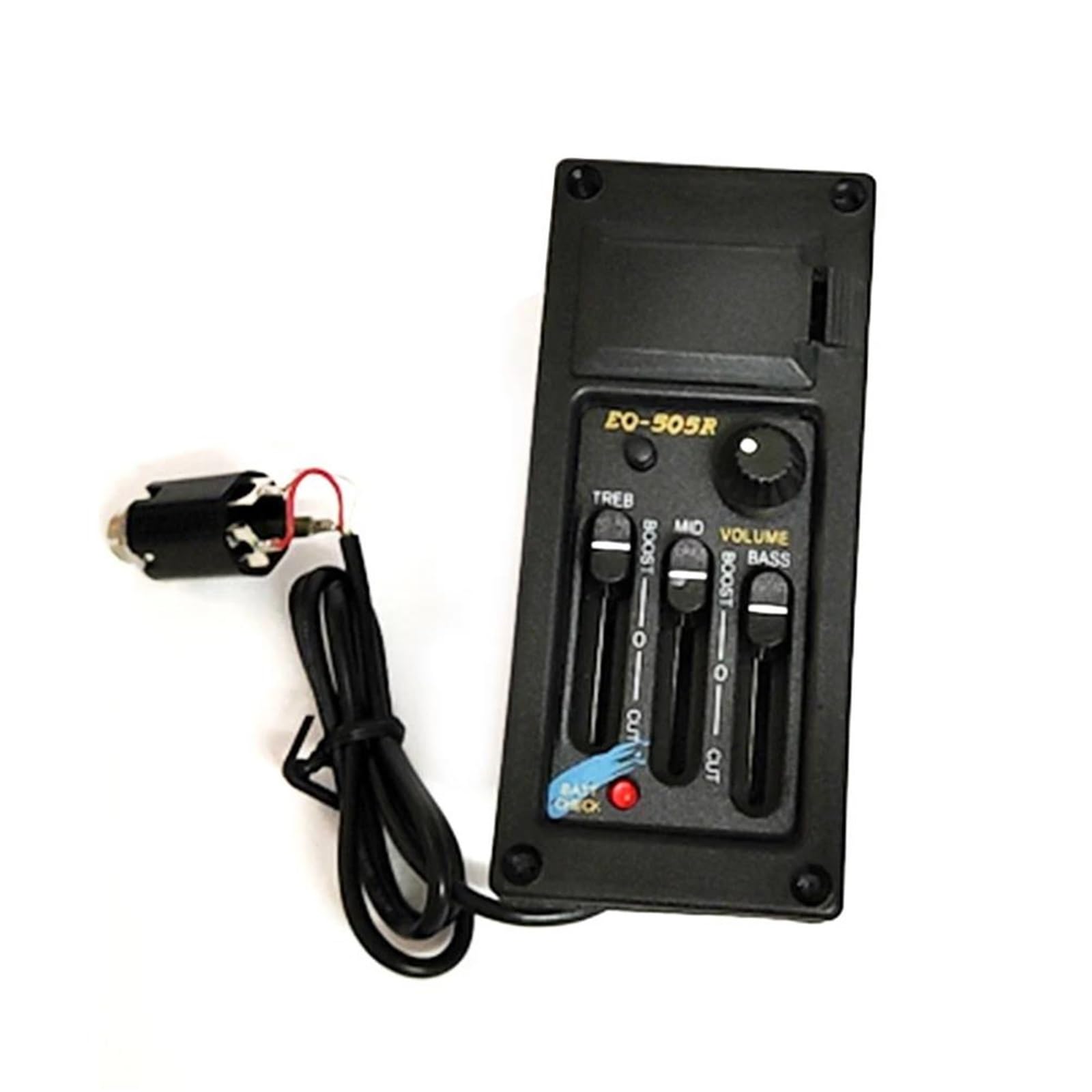 Standard Pickup Per Chitarra Kit Di Pickup Preamplificatore Equalizzatore EQ-505R 3 Bande EQ Amplificatore Piezoelettrico Per Chitarra Acustica Leggero Portatile Pickup Per Chitarra Musicale