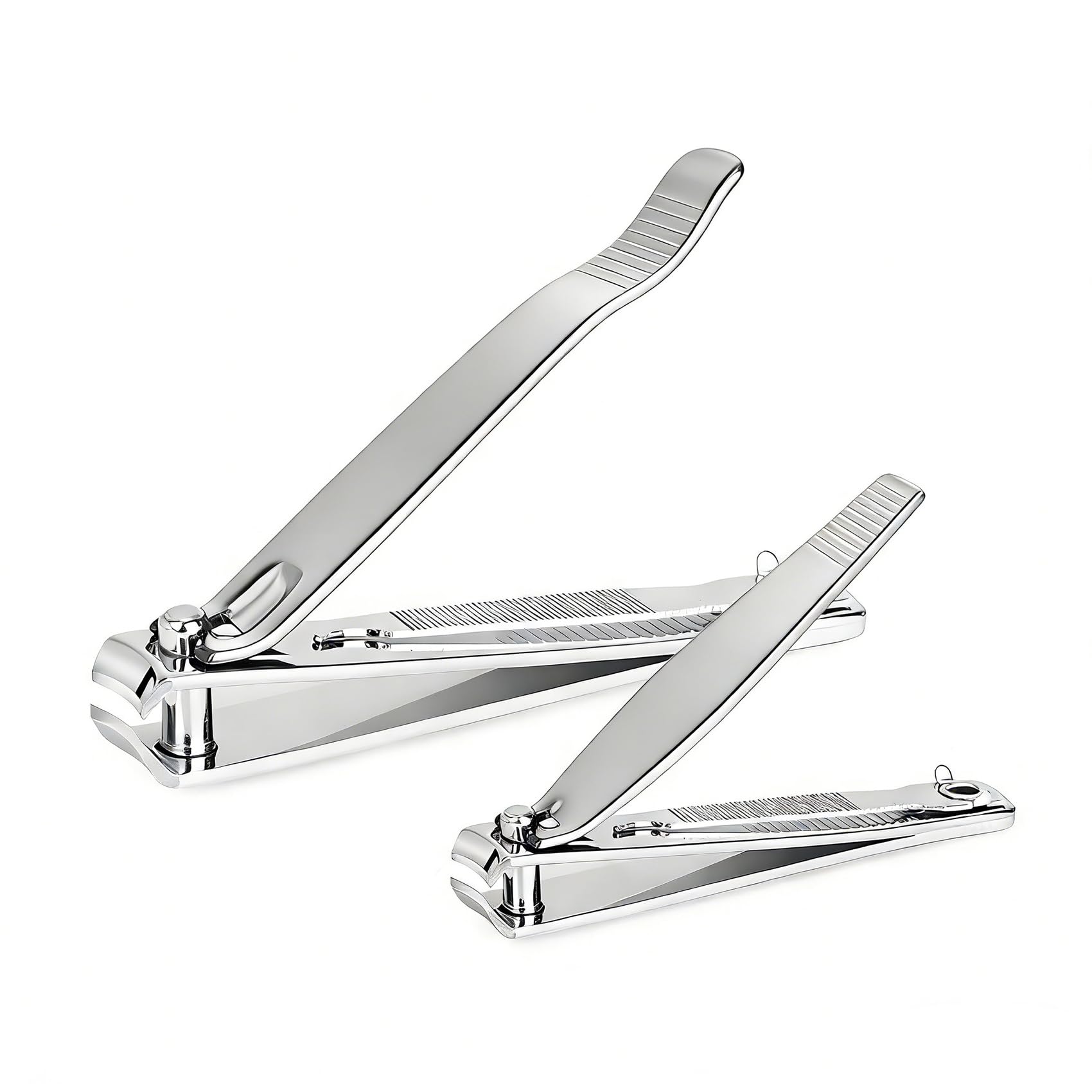 Eupneicu Nagelknipser [2 Stück], Professioneller Nagelzange Aus Edelstahl, Spritzfreier Nagelschneider Für Männer Und Frauen, 1er Pack [Silber]
