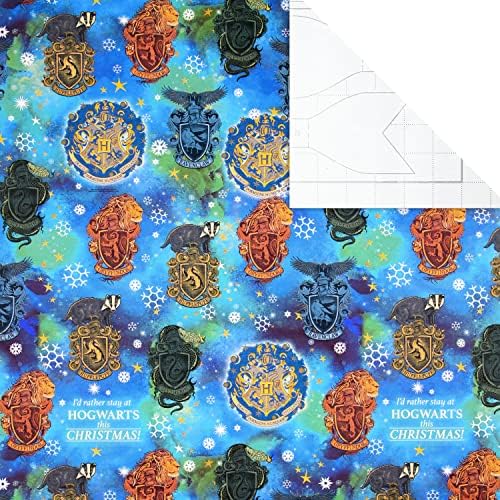 Hallmark Christmas 12M Wrapping Paper Pack - 3 Rolls in 1 Harry Potter Design