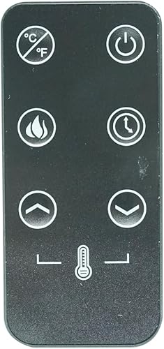 Mando a distancia de repuesto para Elk Mountain LFP26 LFP36-CT LFP26-CT LED 3D Calentador eléctrico infrarrojo para chimenea