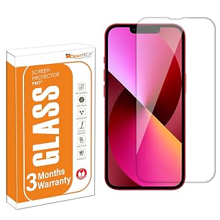 OpenTech® Tempered Glass Screen Protector Compatible for iPhone 14 Pro (6.1 Inches) (Transparent) Full Screen Coverage (Except Edges) with Easy Installation Kit
