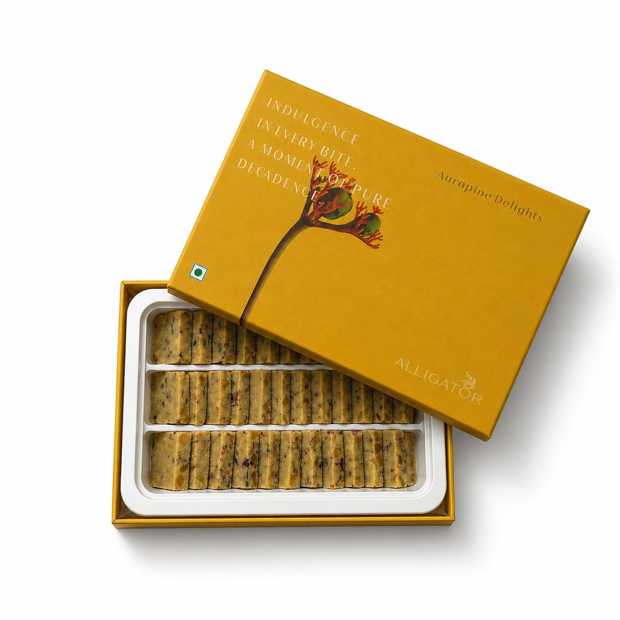 Alligator Aurapine Delight Premium Dry Fruit Sweet | Dried Pineapple, Cashew & Almond Delight with Rose Petals | Low Sugar | No Added Preservatives | No Added Colours | 100% Organic-image-27