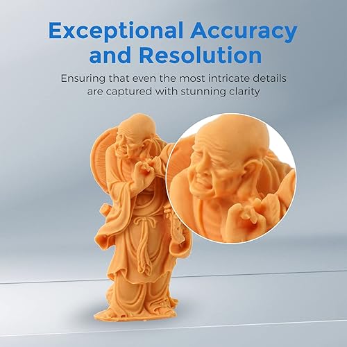 Miniatura 3 de FLASHFORGE Resina de impresora 3D, resina de curado UV rápido LCD, resina de fotopolímero estándar de 405 nm para impresión LCD 3D con impresión de