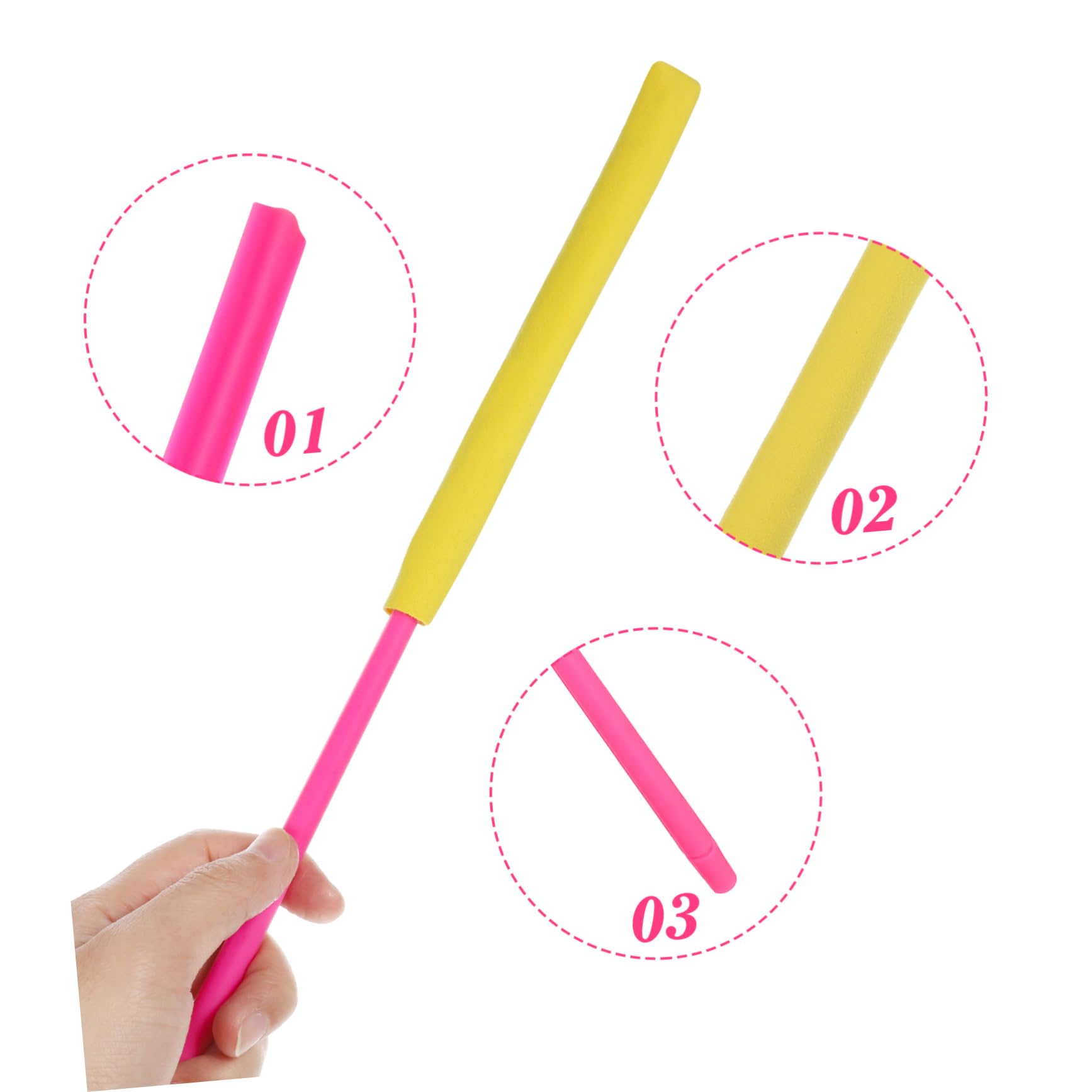 ibasenice 2pezzi Professional Flute Cleaning Rod with Detachable Cloth Essential Flute Accessory for Beginners and Music and Cloth Material Smooth for Safe Cleaning