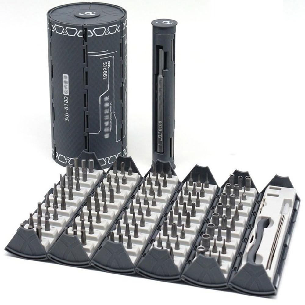 128 in 1 Precision Screwdriver Set,with Magnetic Kit for Computer, PC, for Mac-Book, for Laptop, forTablet,for iPhone, for Xbox, for Game Console for Dad Gifts