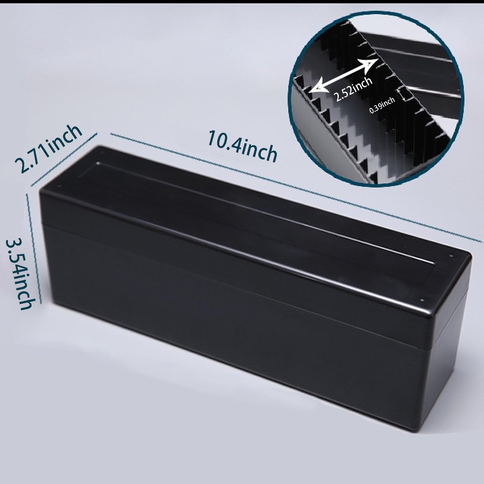 MUDOR Paquete de 2 cajas de almacenamiento para losas de monedas, soporte de plástico para losas de monedas para coleccionistas de monedas, funda negra compatible con 20 soportes de monedas PCCB PCGS,