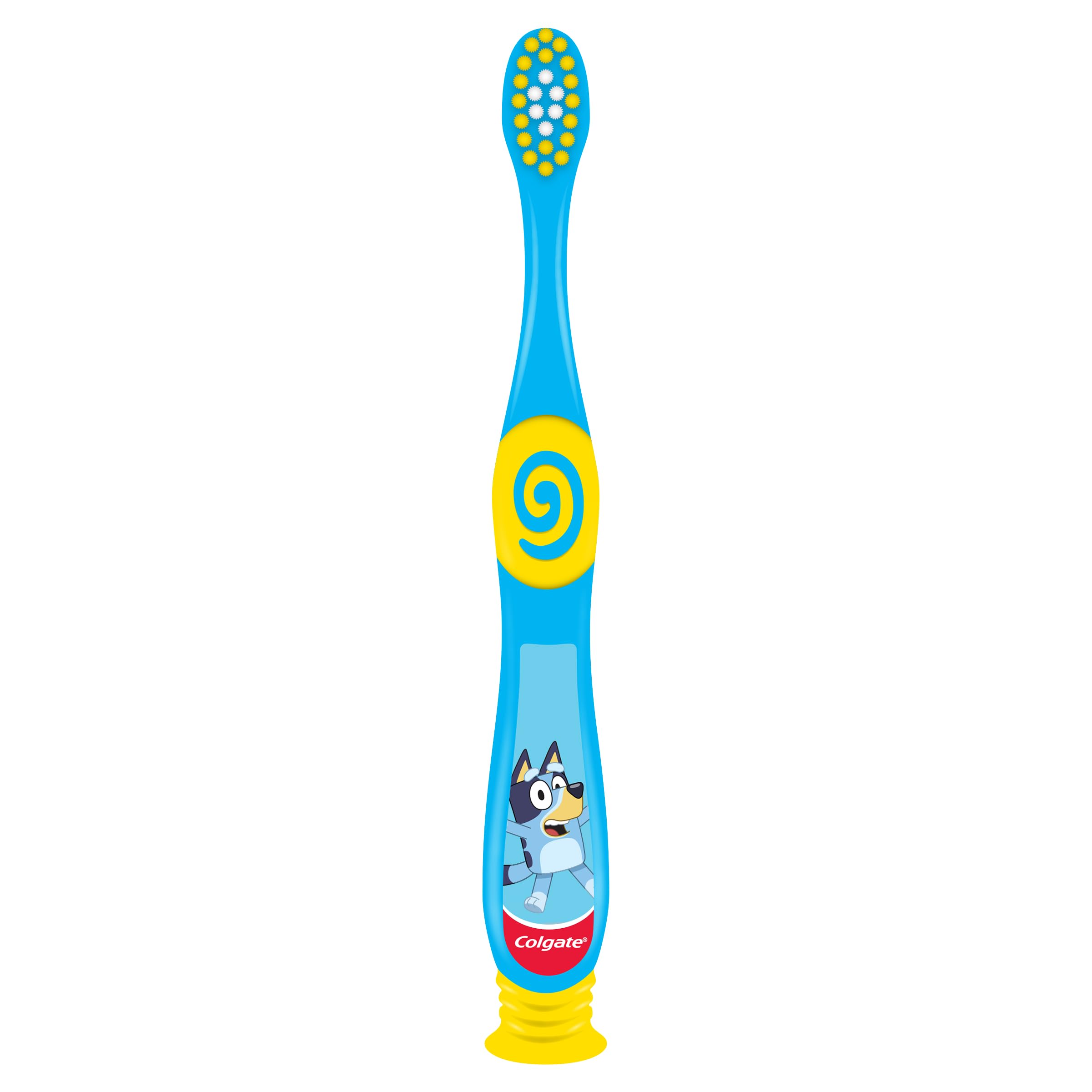 Colgate Pack 12 x 2 Cepillos de dientes Kids Bluey 2-5 años, cepillo de dientes infantil, cabezal pequeño, filamentos extra suaves para una limpieza delicada, mango redondo para un agarre cómodo