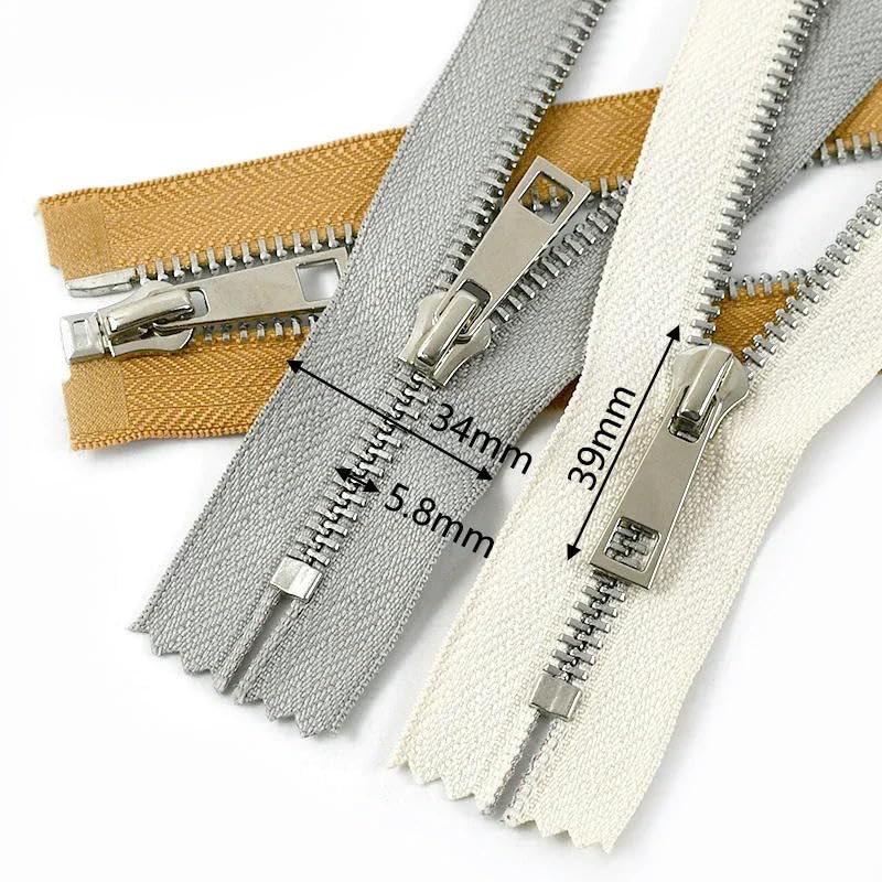zamki do szycia, 2/5 szt. metalowych zamków błyskawicznych 15-30 cm z zamknięciem, 40-80 otwarciem - jak pokazano nr 5 25