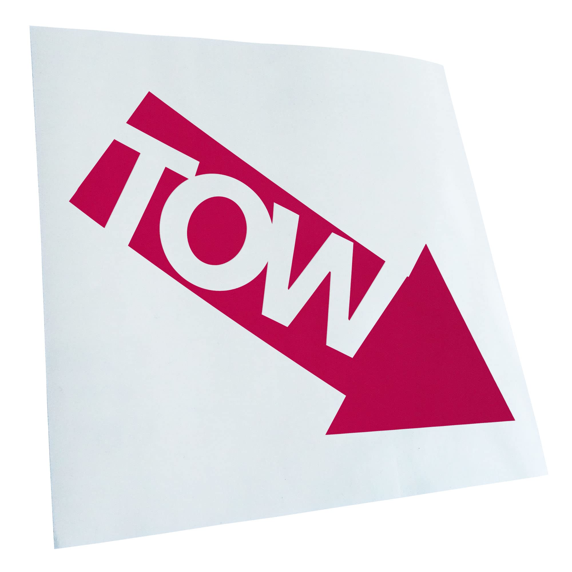 Kiwistar - Car Sticker - Pink - 50 x 42 cm Tow - Tow - Car - Rear Window Car Sticker Weatherproof for Car Truck Moped Truck - Sticker Exterior Self-Adhesive Tuning Accessories for Windows