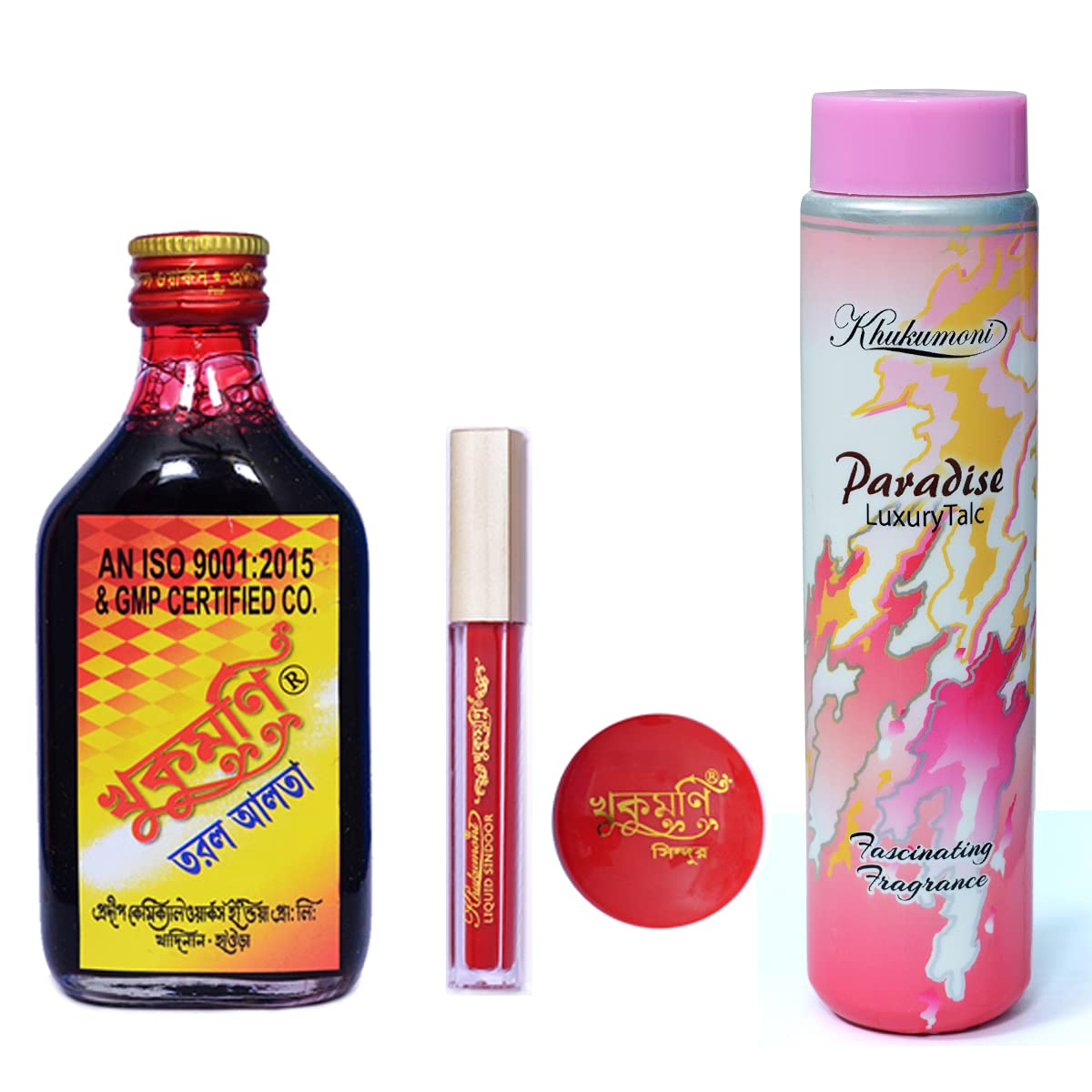 Combo - Khukumoni ALTA 100ml+SPL Dust+L/Red+Paradise TALC
