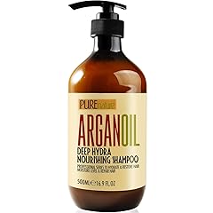 Moroccan Argan Oil Shampoo - Sulfate SLS Paraben Free Moisturizing Treatment for Women and Men - For All Types Including Curly, Dry, Damaged and Oily Hair - Hydrating and Nourishing - Salon Grade