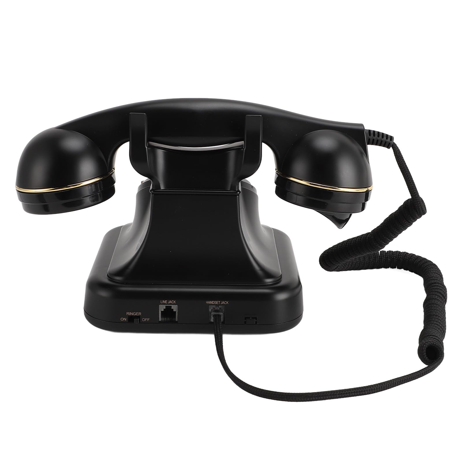 ASHATA Klasyczny Telefon Stacjonarny z obrotową tarczą. Elegancki Design dla Entuzjastów vintage. ABS