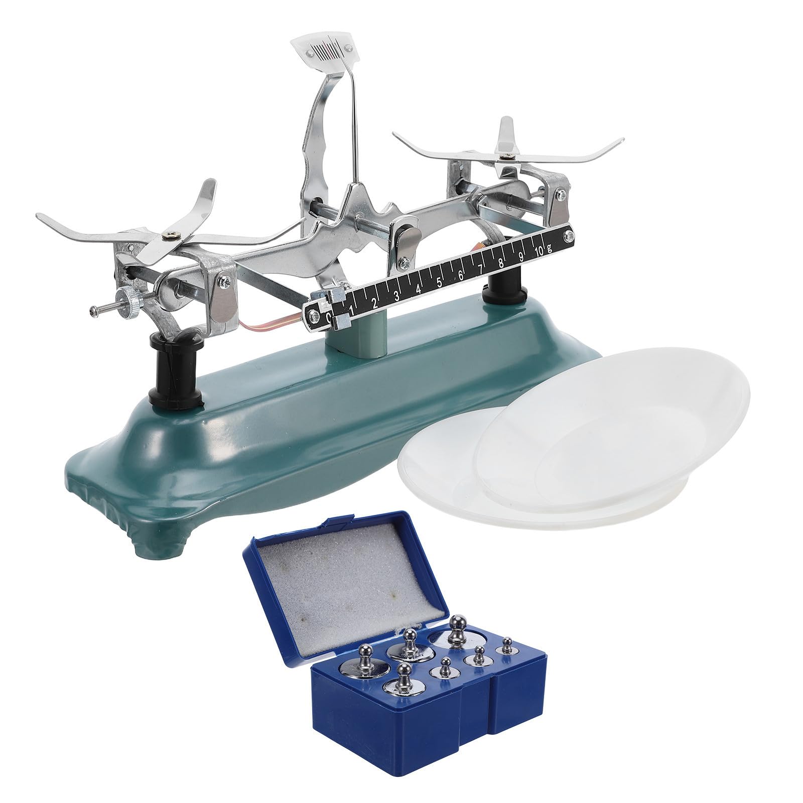Mechanische Laborwaage Präzisions Balance Werkzeug und Eisenmaterial mit 500g Kapazität mit Gewichten für Unterricht und Laboranwendungen