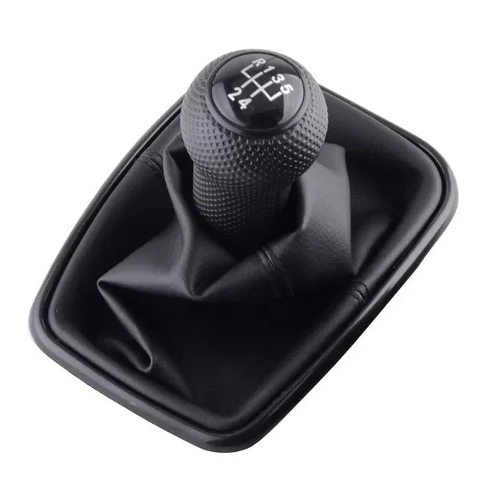 XZCVTYW Car Shift Gear Knob Cover Car Joystick Button Cover 12mm 5/6 Speed for Golf 4 IV MK4 GTI R32 Bora Jetta MT 1999-2004(Silver 5 Speed)