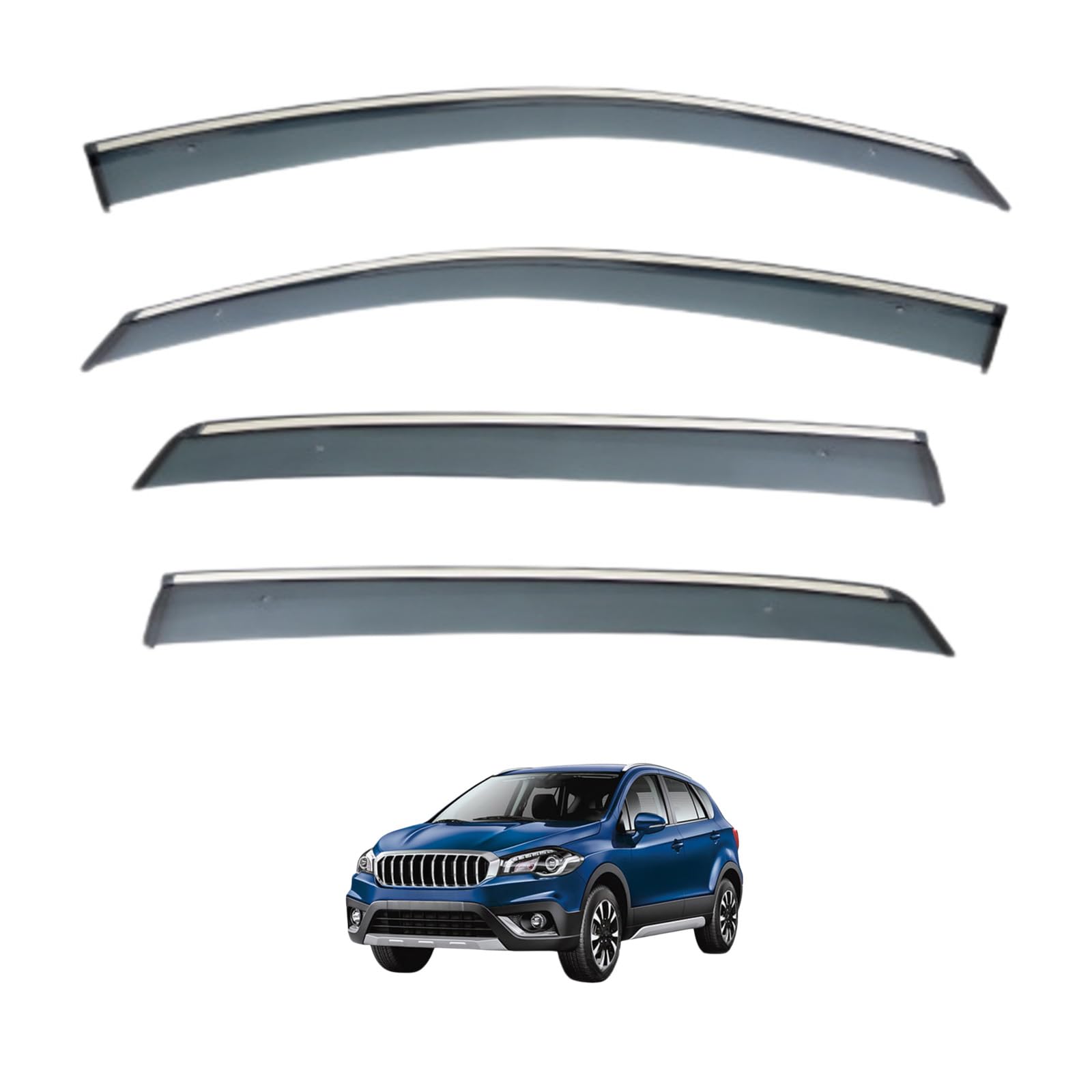 Window Rain Guards for Suzuki SX4 S-Cross MK2-JY 2013-2020