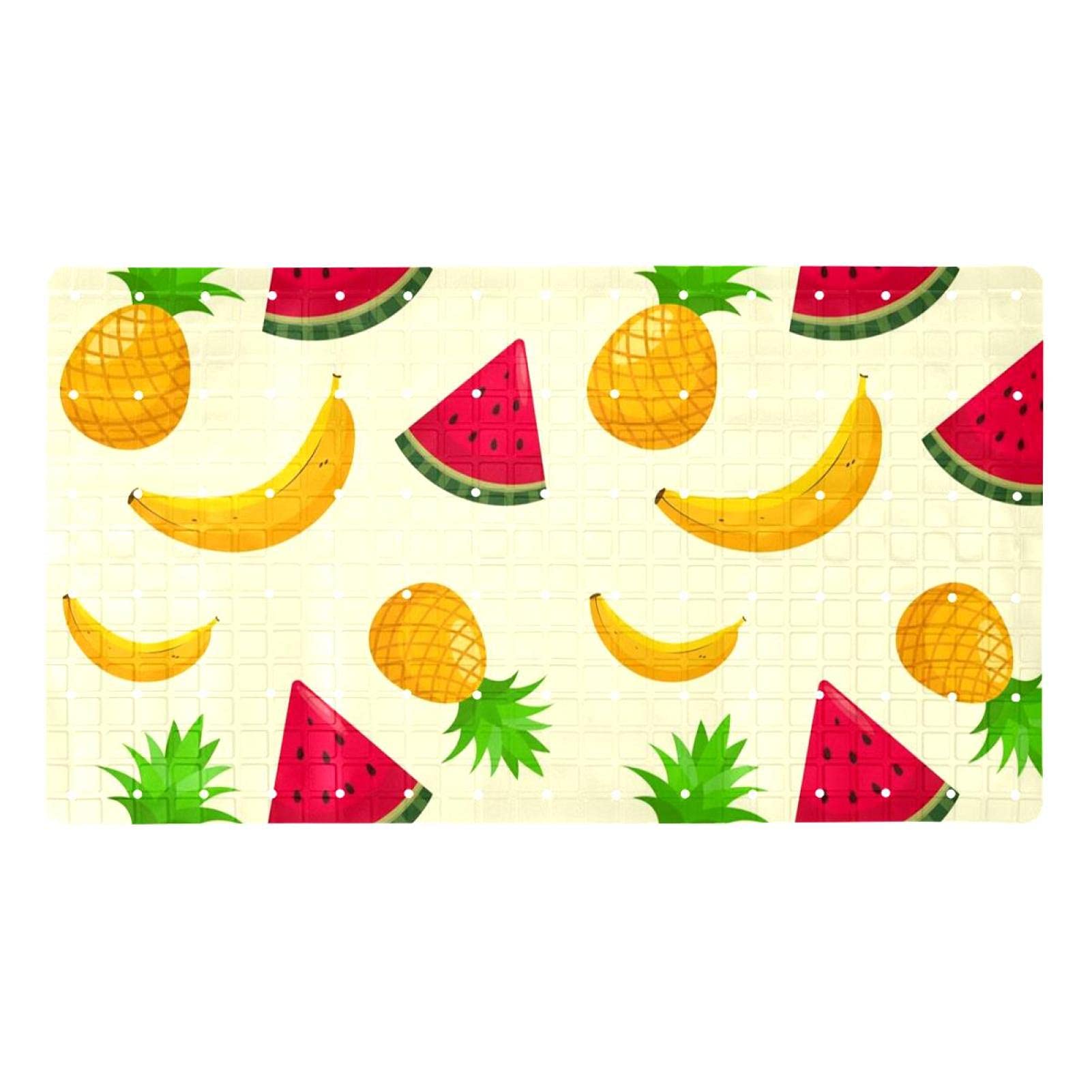 Tapis de bain pour s'asseoir avec ventouses et drainage anti-glisse