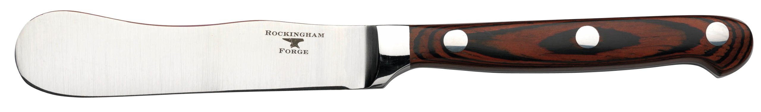 Rockingham Forge Butter/Cream Cheese Spreader with Riveted Rosewood Handle, Durable Cheese Cutter 18/10 Stainless Steel, Cheese Knife for Soft Cheese