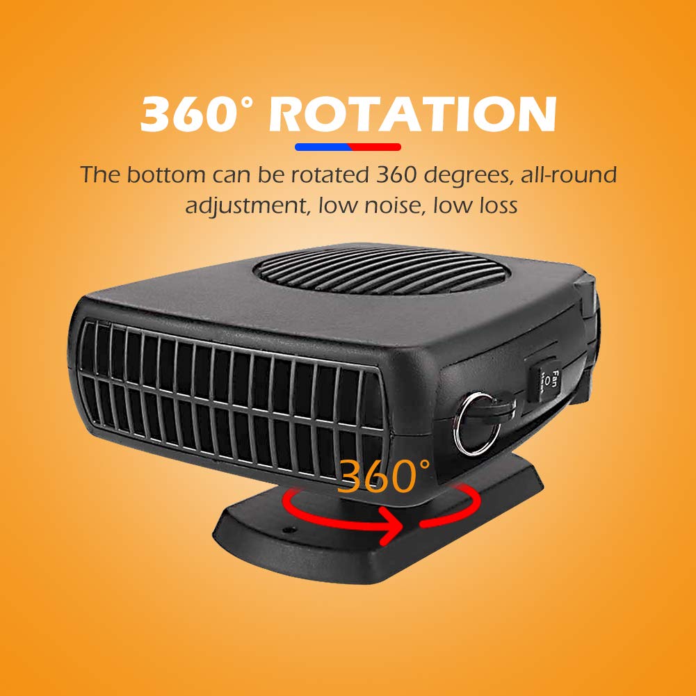 Desempañador de parabrisas de 150 W, duradero y práctico, 12 V, for coches, autobuses y camiones. Calentador portátil for parabrisas de vehículos.