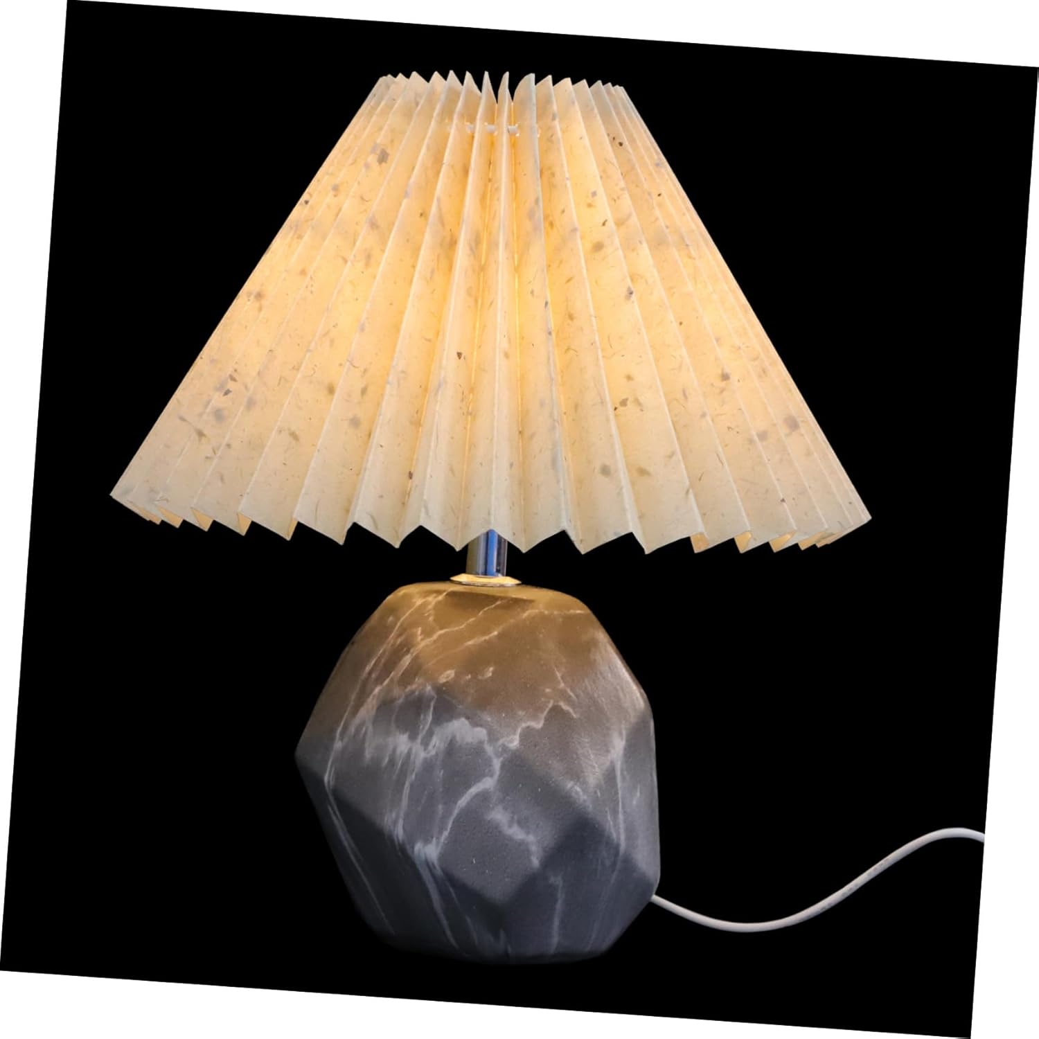 DOITOOL 1pc Decorative Night Lamp USB Charging Port Warm Glow Bedside Table Light for Bedroom Living Room Office Modern Design Base Retro Style