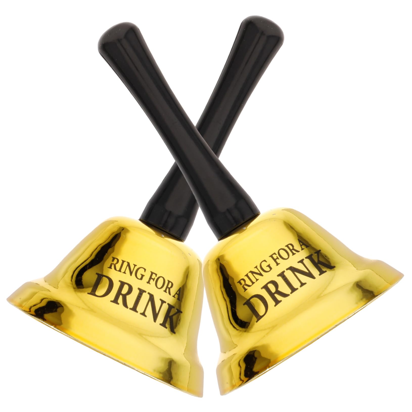 VANZACK 2Pcs Creative Letter Ring Hand Bell for Drink Bell for Bars Restaurants and Bachelor Parties Desktop Bell