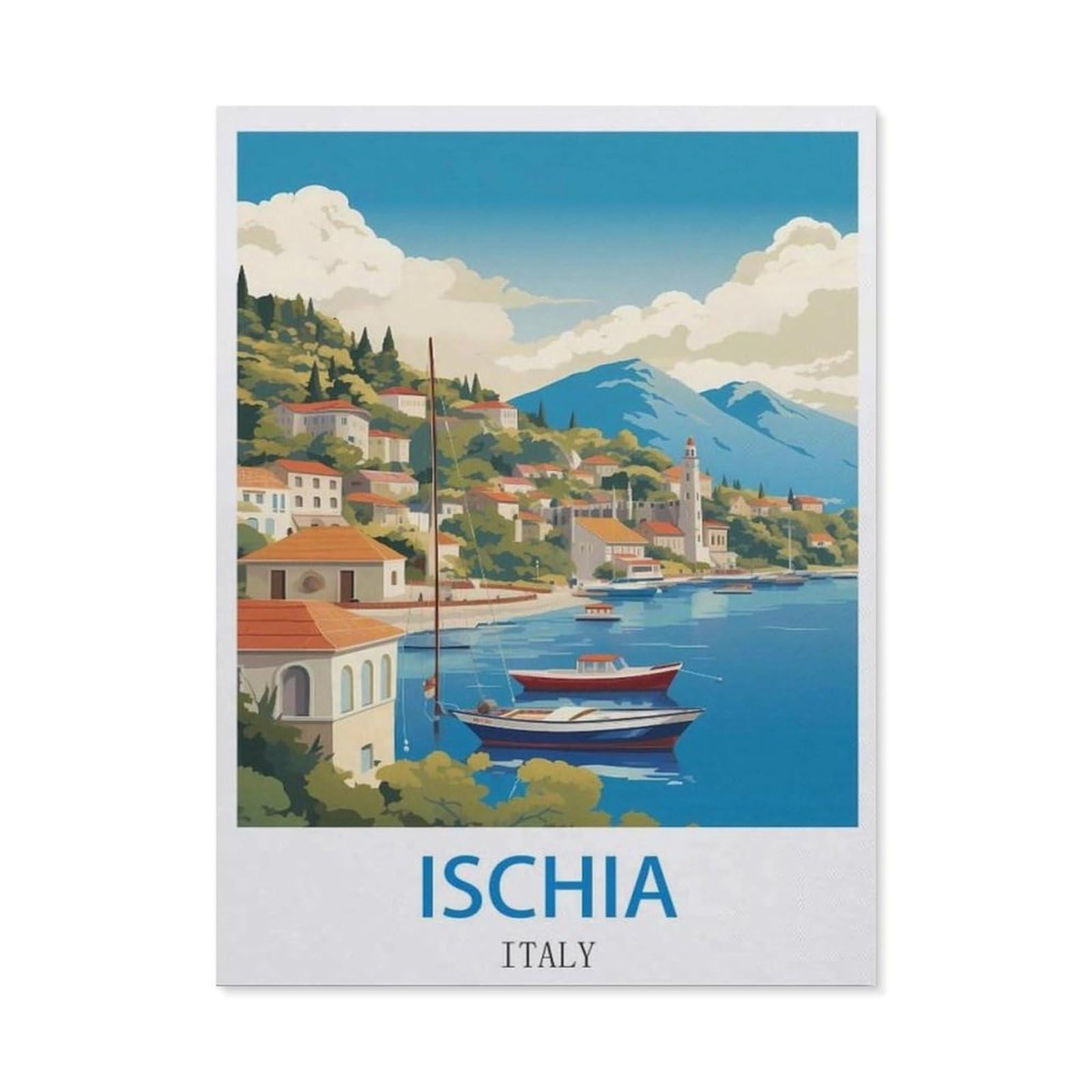 BEAYODKP DIY Diamond Painting，Ischia Italy（50x60cm）