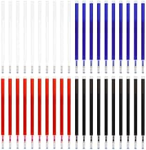 24 Pcs Heat Erasable Fabric Marking Pen Refills, 4 Colors Tailor Chalk Marker Pens for Sewing, Quilting, Embroidery, Dressmaking & Fabric Marking, 6 Pcs Each White Red Blue Black
