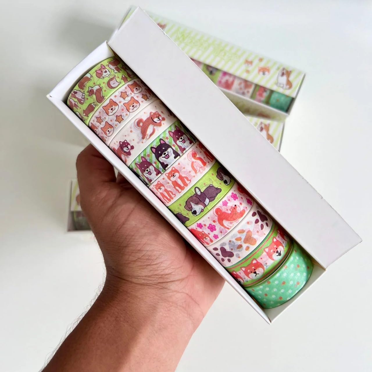 Washi Tape Set Ideal for Scrapbooking, Planners, Card/Gift Wrapping, DIY Crafts, Home Decor, Art & Craft Supplies -10 Rolls(15mm*)-picture-41