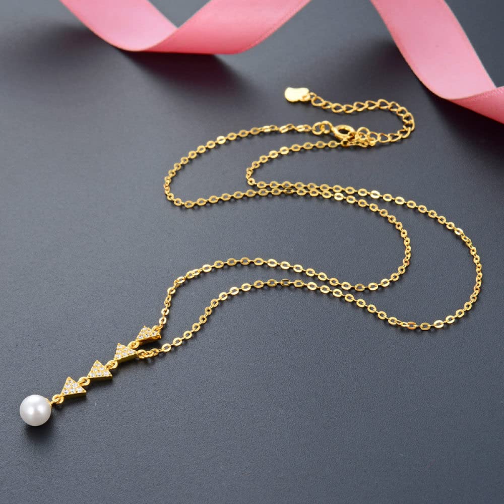 collar, Collar de perlas ley for mujer plata S925 con