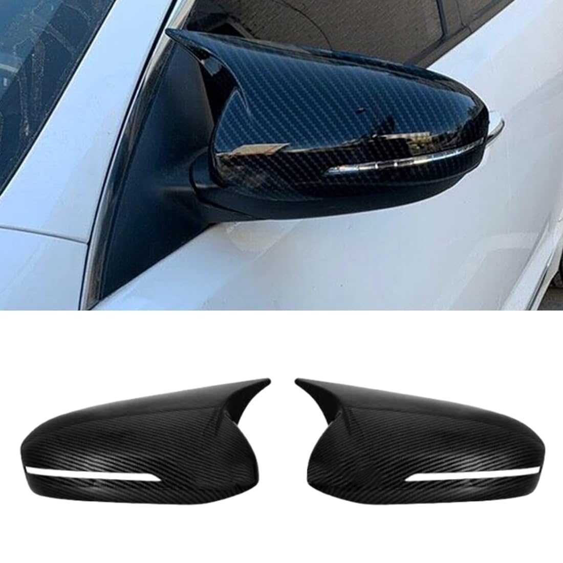 XITER Rear View Side Mirror Cover Side Mirror Cap For Kia Optima K5 2010-2015,Carbon Fiber