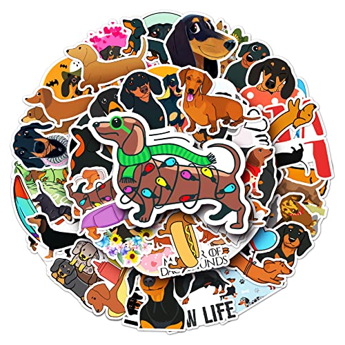 50 Pcs Dog Stickers Set (Various Cute Dog Breeds)