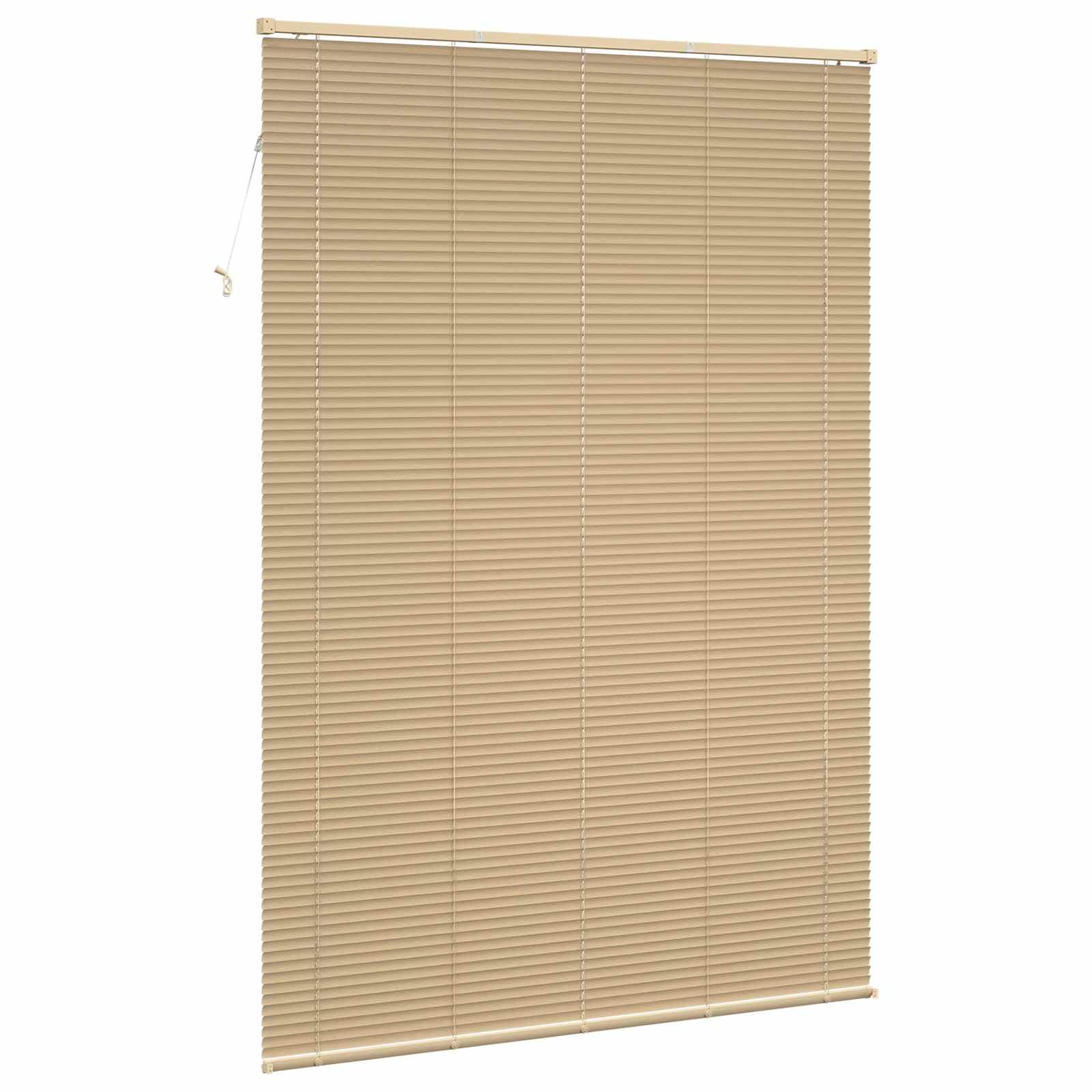 Store vénitien Marron Clair en PVC 213 x 160 cm avec Motif, Stores pour fenêtres intérieures, Stores occultants, Stores sans perçage pour Maison, Stores à lamelles, Stores de Bureau