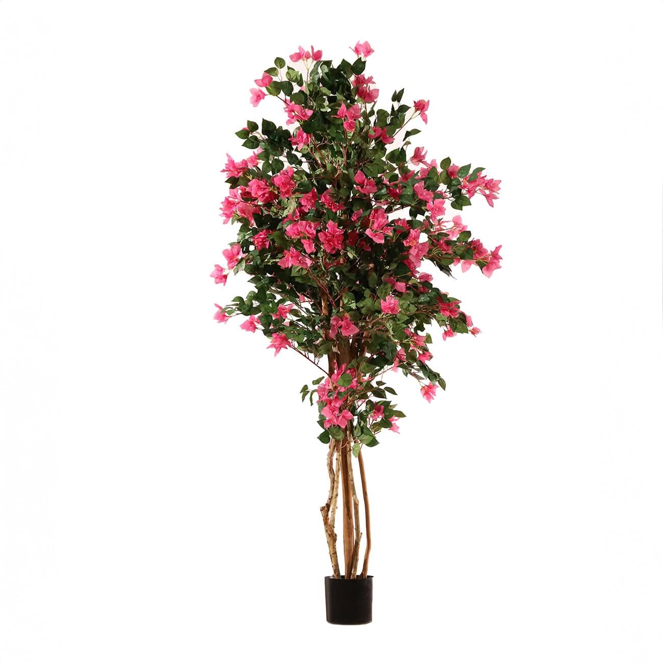 Planta Artificial | Árbol Buganvilla Artificial 180 cm Tronco Natural | Ideal para Salón, Oficina y Recibidor