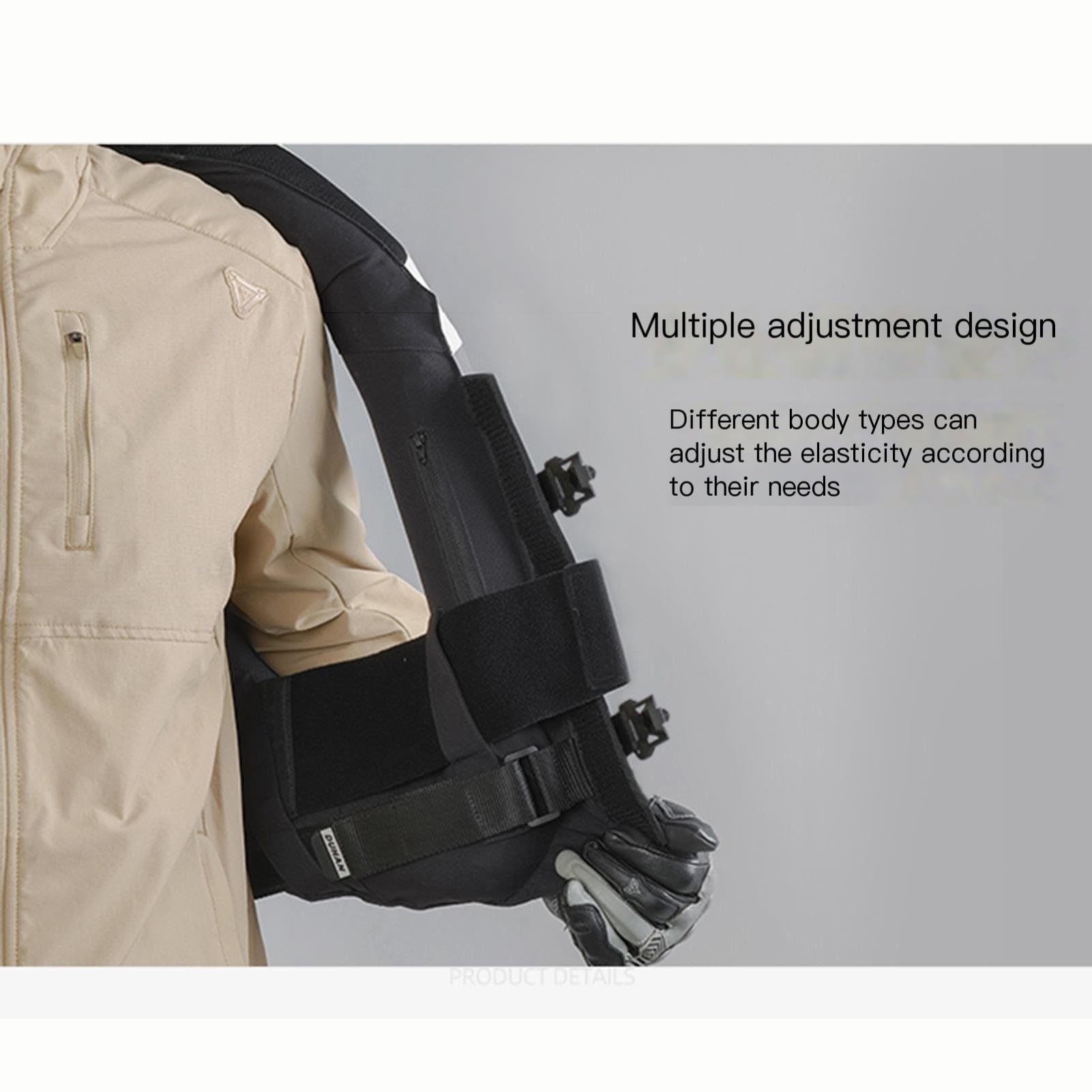 Gilet À Airbag De Moto Unisexe/Gilet À Air Gonflable Avec Des Airbags Au Cou Et À La Queue Veste D'équitation De Sac À Air Motocross(X-Large)