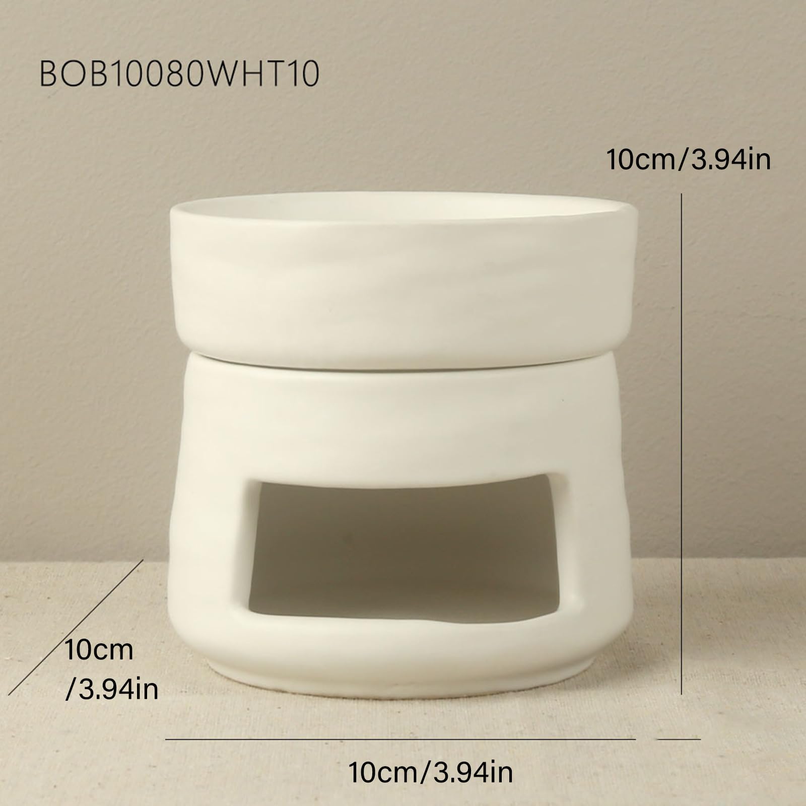 Keramik-Teelichthalter, Duftlampe für Duft-Teelichtwachse, Wärmer Dekoration für Schlafzimmer, Wohnzimmer, Balkon, ätherisches Wachs