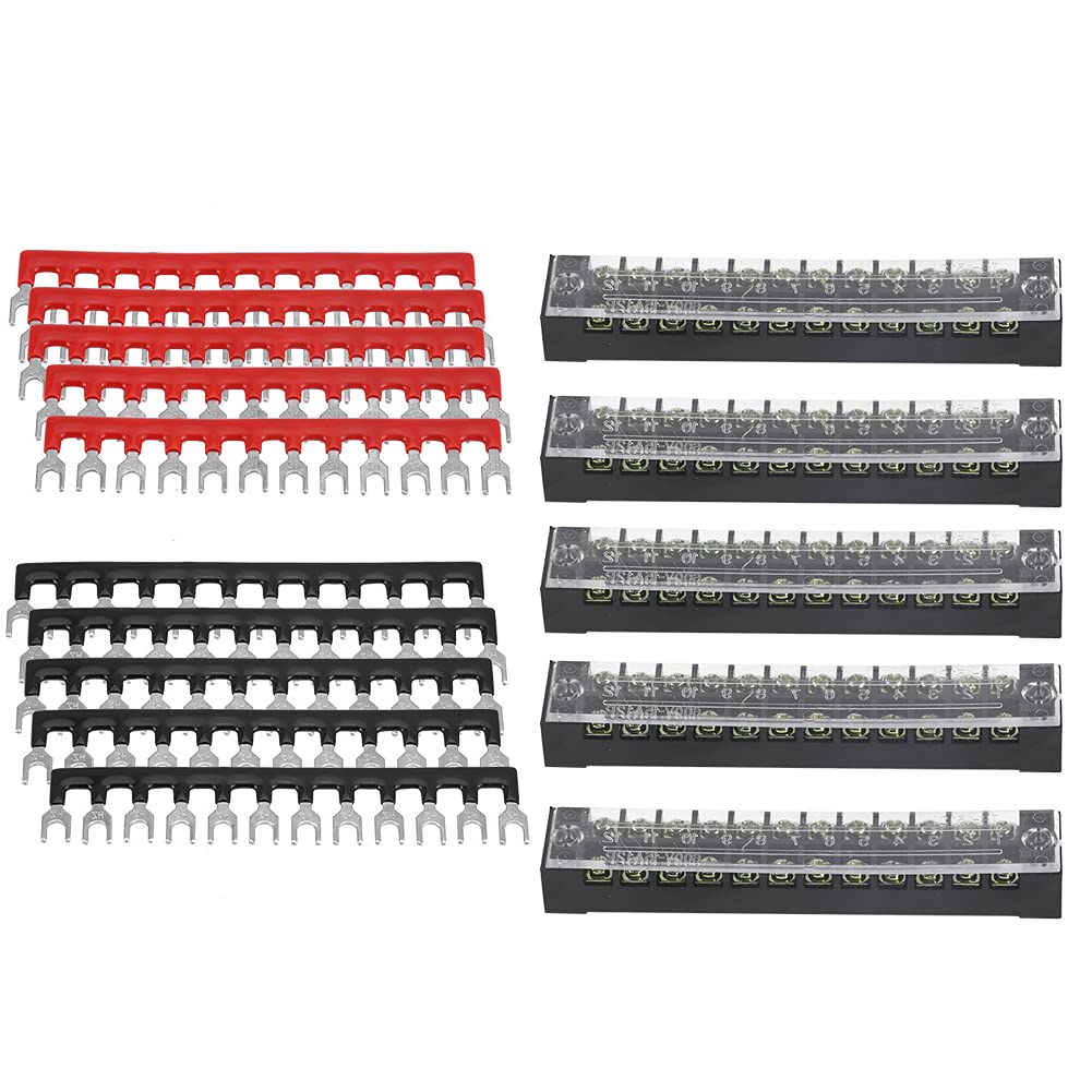 Screw Terminal Strip Blocks, Heavy Duty Terminal Barrier Block for