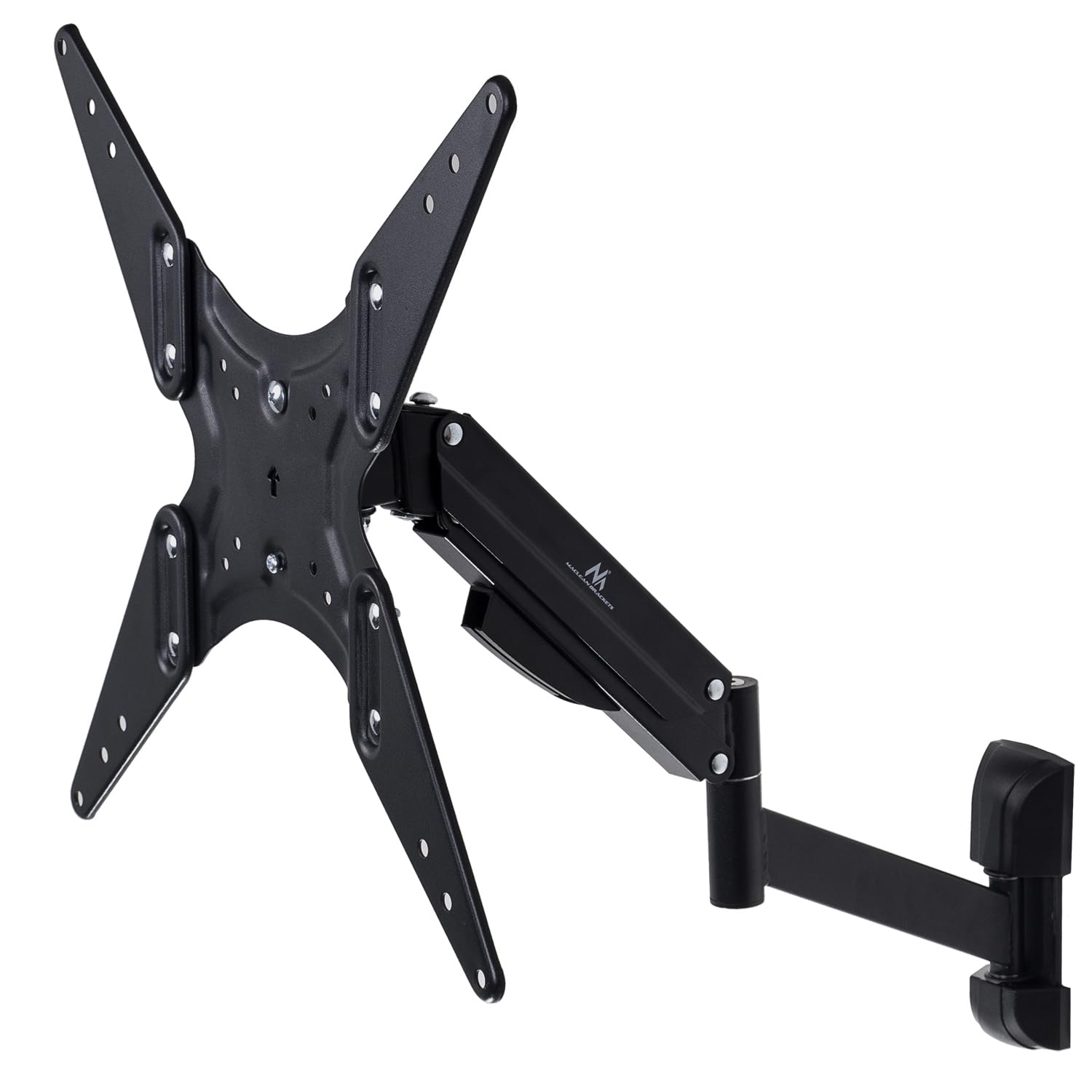 Maclean MC-784 - Soporte de pared para televisores LCD LED de plasma, inclinable, muelle de gas hasta 22 kg, máx. VESA 400 x 400 (2 brazos)