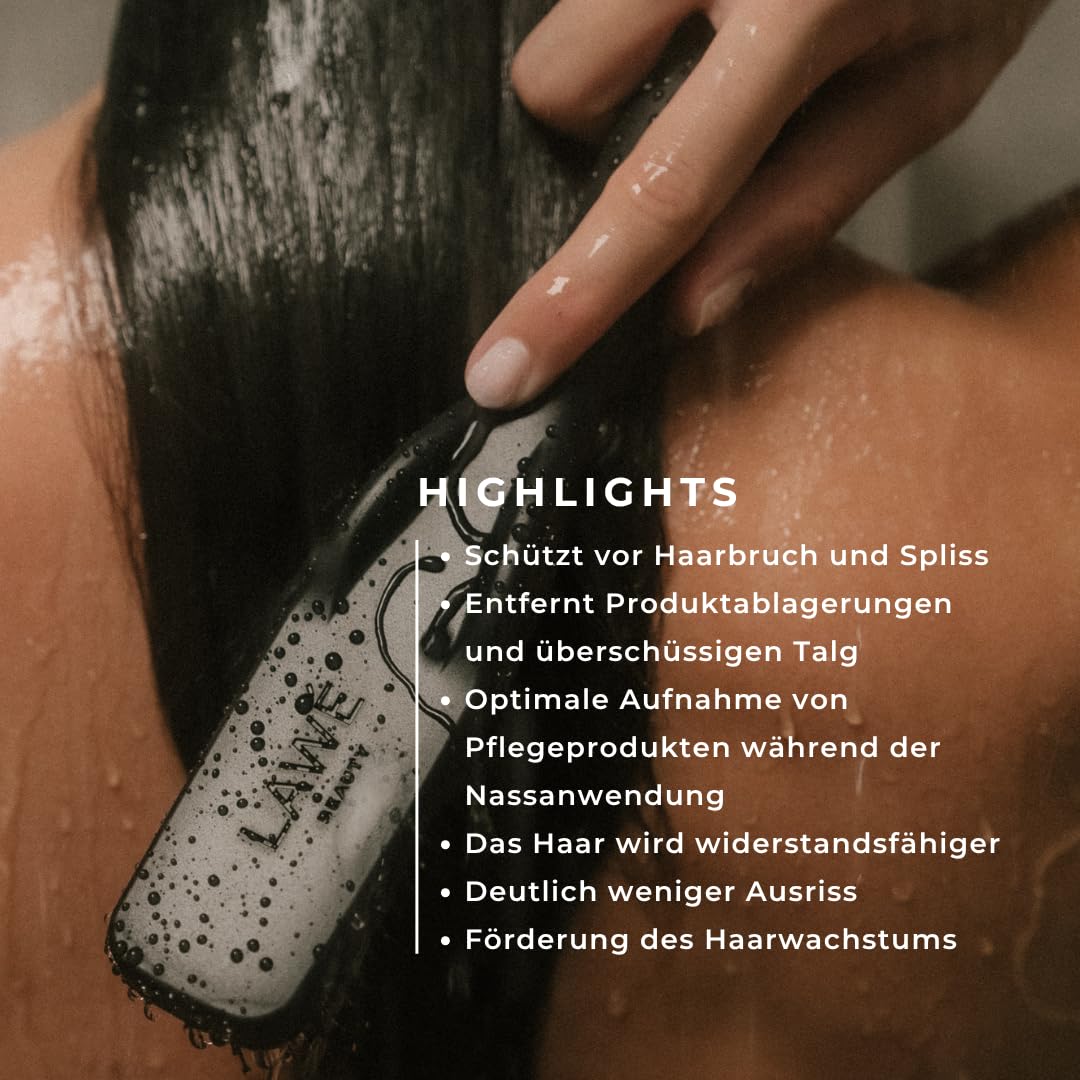 FIT BRUSH - Haarbürste zur Kopfhautreinigung - Entwirrbürste ohne Ziepen - für nasses & trockenes Haar - Kopfhautmassage Bürste für alle Haartypen