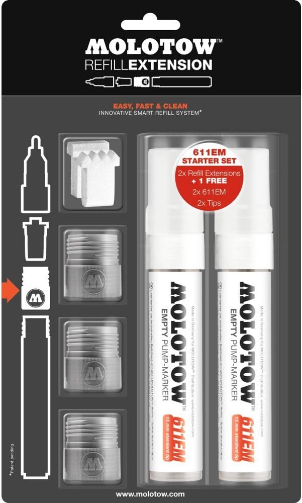 Molotow 611Em Extensions 200507 Starter Kit &