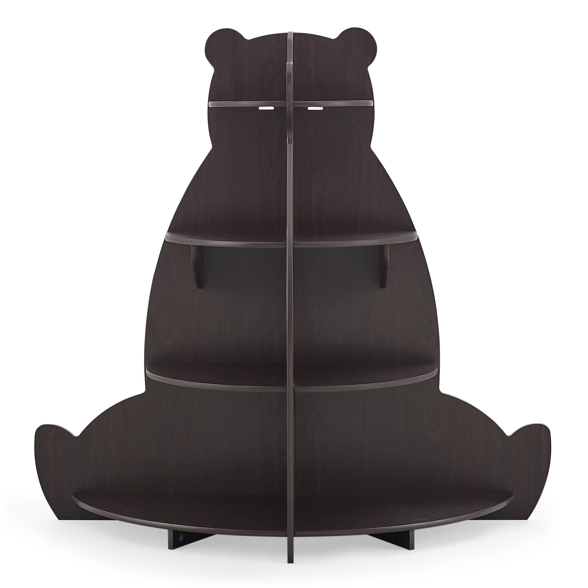 Delta Children Bear Bookcase - Greenguard Gold Certified, Crafted Walnut