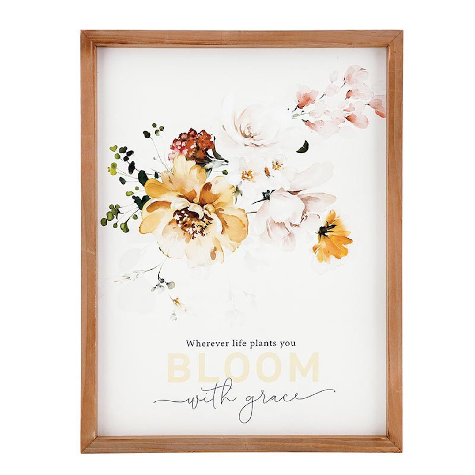 P. Graham Dunn Bloom Collection Framed Print Art,12.75" x 16.75", Bloom With Grace