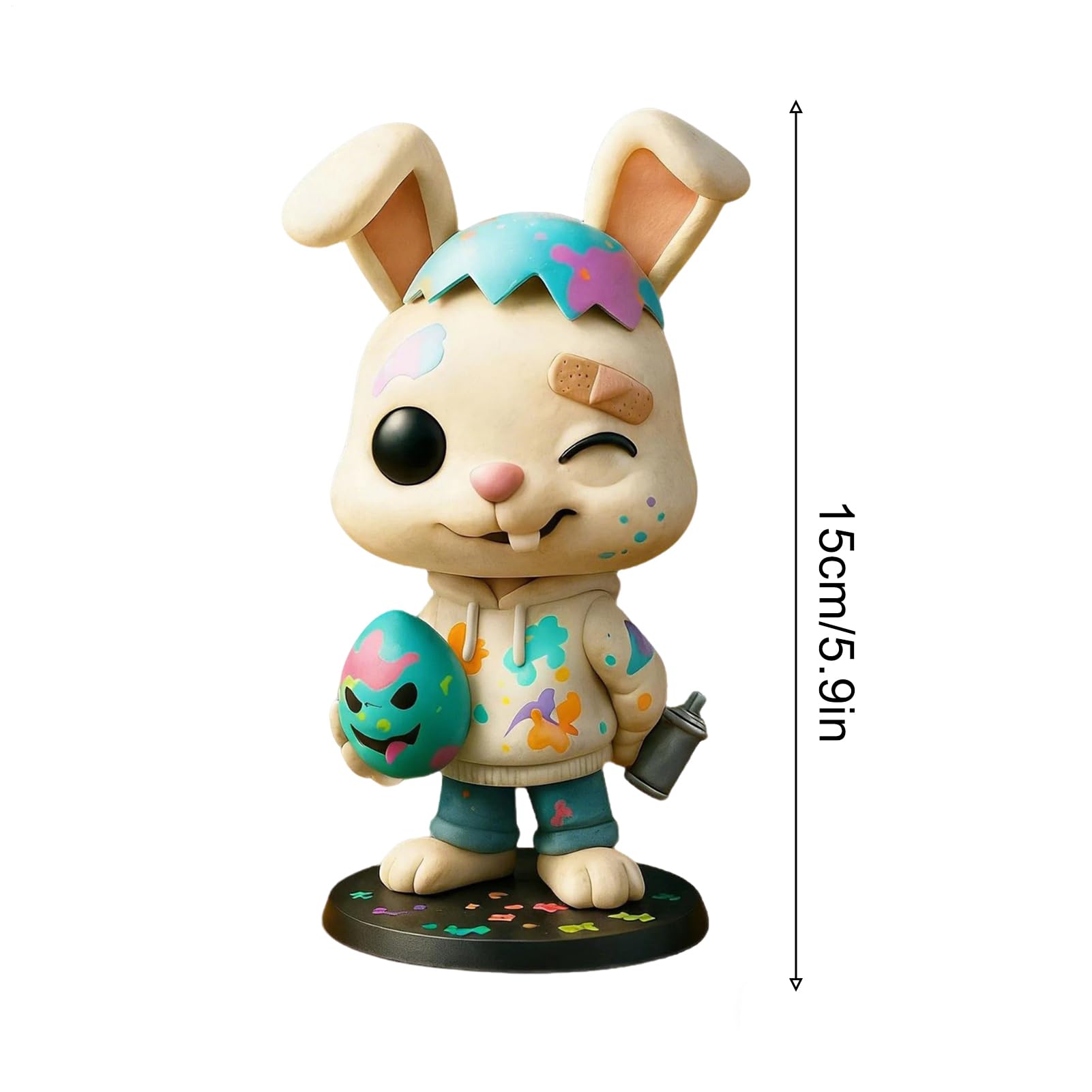 Figurine di Coniglietti Pasquali Piccole Decorazioni Festive