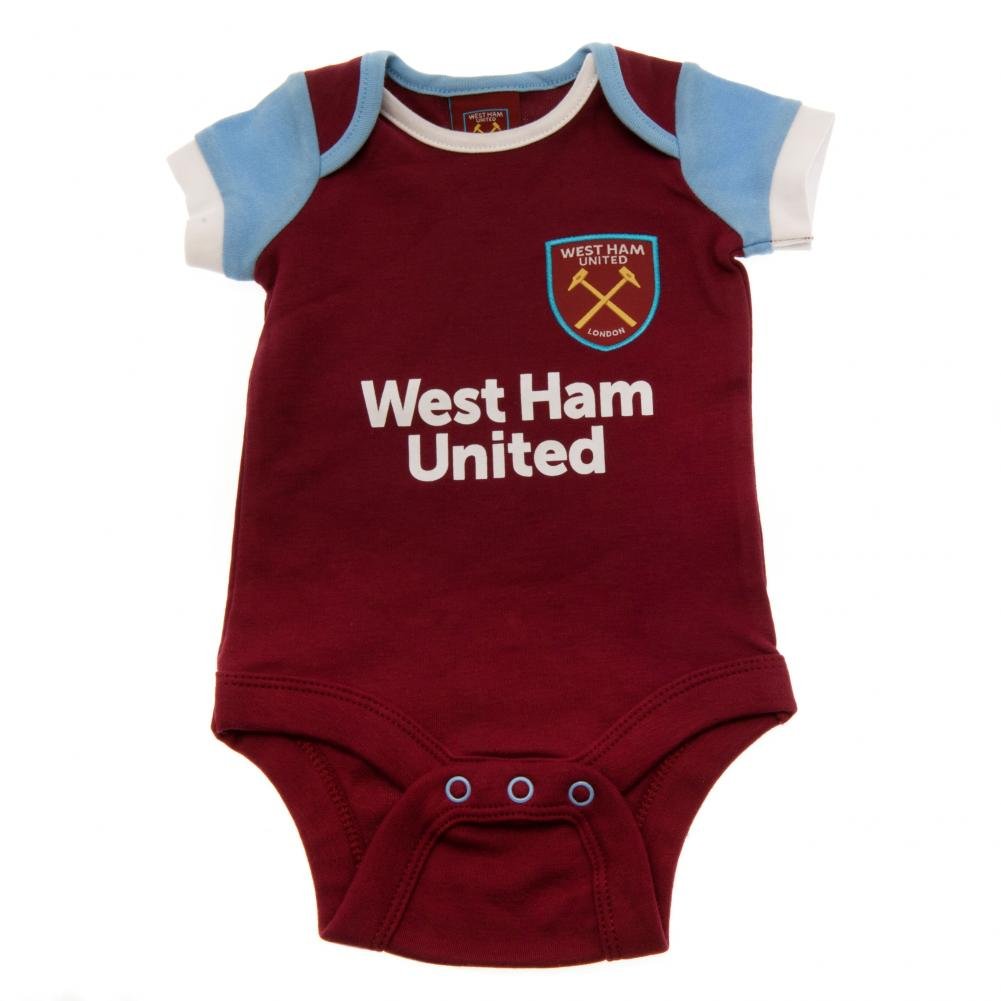 West Ham United Fc Baby WT Onesie (Pack of 2)