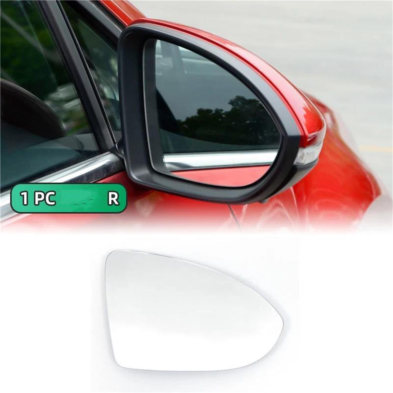 Espejo Retrovisor De Coche Para VW, Para VW, Para Golf 7 VII MK7 MQB 5G 2013-2019, Lente De Cristal Reflectante Cristal de retrovisor lateral(Izquierda y derecha)