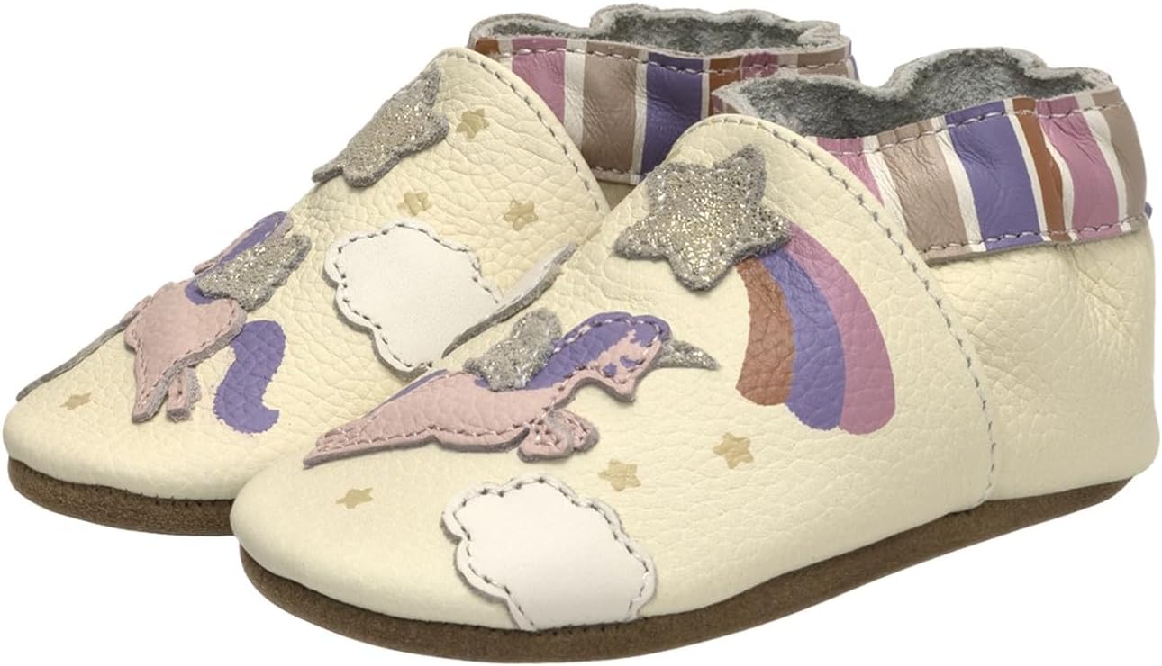 Baby Girls and Unisex Soft Soles Slip-Resistant Crib Shoes Slippers for Infant and Toddler, 0-24 Months