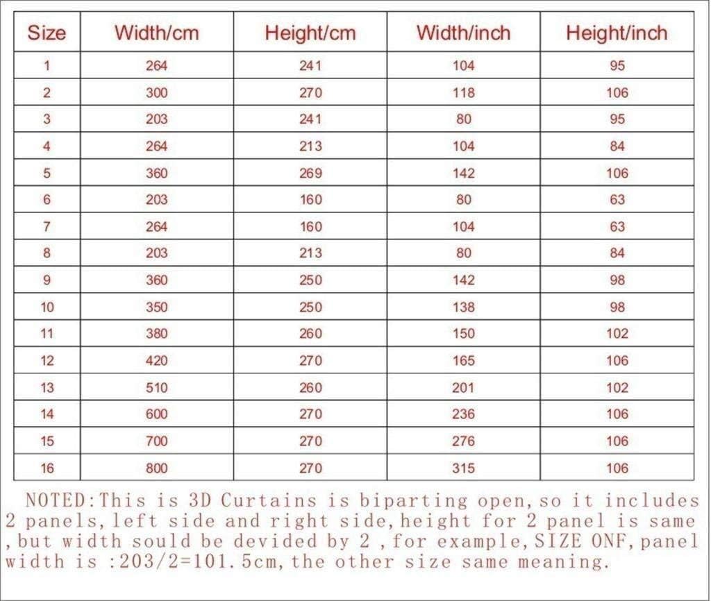 Curtains Blackout 3D Curtains / 2 Panels/Animal/Bedroom/Window Treatments Pencil Pleat Curtains Custom Size Lovely Cat (Size : 2.64x1.6m)